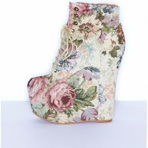 Jeffery Campbell Floral Damsel BNWT